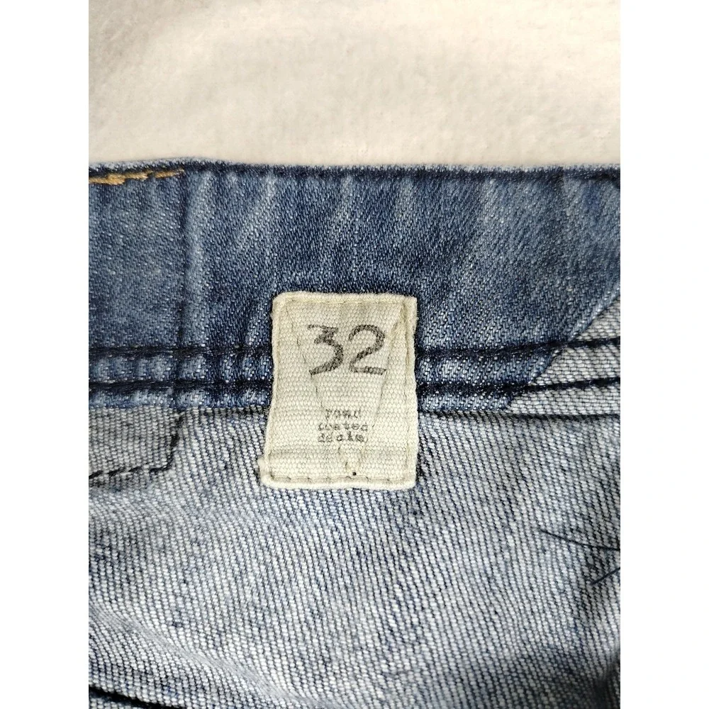 Volcom Vorta Jeans Mens 32 Blue Slim Fit Straight Denim Skater Grunge Skatelife